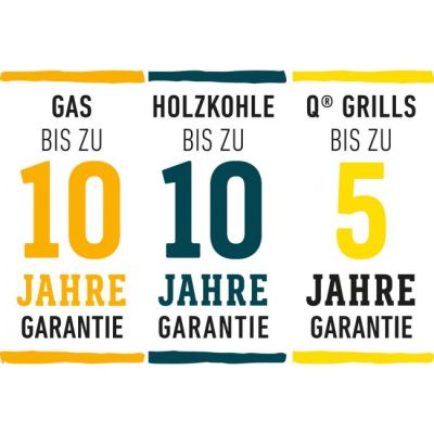 Weber Garantie Gas Kohle Q Serie